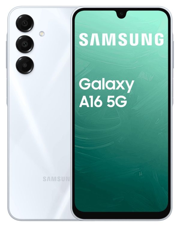 Samsung Galaxy A16 128 GB 5G Smartphone 17 cm (6.7 Zoll) 2,4 GHz Android 50 MP Dreifach Kamera Dual Sim WiFi 5 (Light Gray)