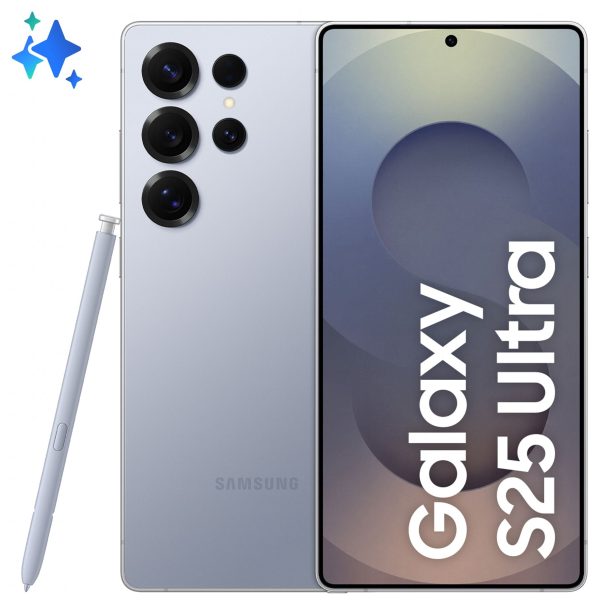 Samsung Galaxy S25 Ultra 256 GB 5G Smartphone 17,5 cm (6.9 Zoll) Android 200 MP Vierfach Kamera Dual Sim WiFi 7 (Titanium Silverblue)