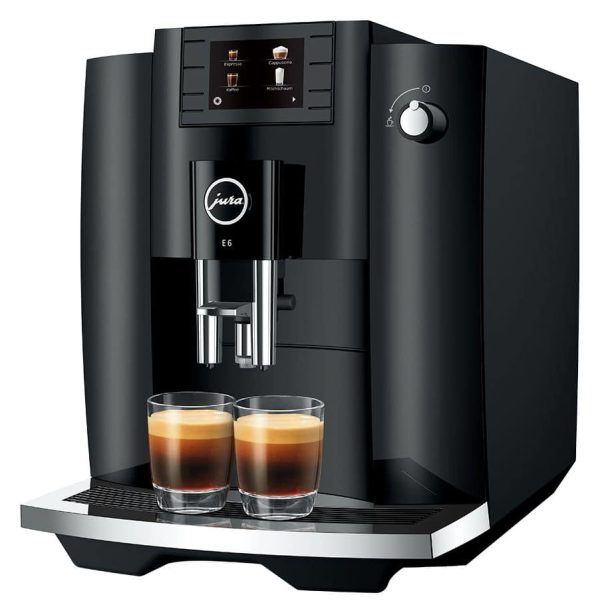 JURA E6 fully automatic coffee machine 15 bar 1.9 l (Piano Black (EC))