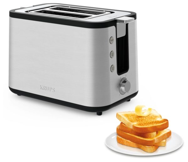 Krups KH442D Control Line Toaster 850 W 2 Scheibe(n) 6 Stufen (Edelstahl)