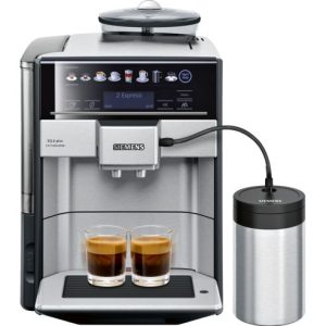 Siemens EQ6 TE657F03DE plus extraKlasse fully automatic coffee machine 1.7 l 300 g AutoClean (black, stainless steel)
