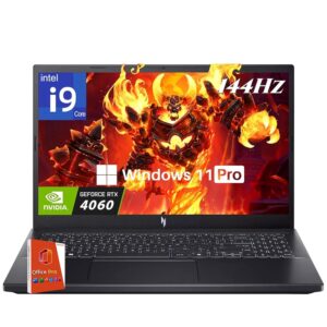 acer Nitro V 15 Gaming Laptop, Intel i9-13900H Up to 5.4GHz, GeForce RTX 4060, 15.6" 144 Hz IPS Display, 32 GB DDR5, 2 TB SSD, Wi-Fi 6, Backlit Keyboard, Windows 11 Pro, Gaming...