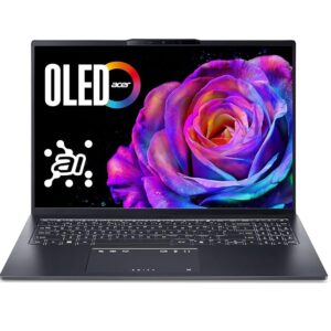 Acer Swift Go 16 OLED (SFG16-73-92GG) Ultrabook/Laptop, 16 Inch WUXGA+ OLED 120Hz Display, Intel Core Ultra 9 285H, 32GB RAM, 1TB SSD, Intel Arc 140T GPU, Windows 11, QWERTZ...