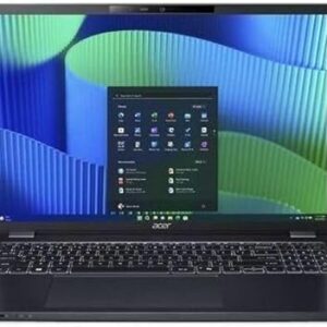 Acer TravelMate P4 Laptop, 16 Inch WQXGA 60Hz Display, Windows 11 Pro, Intel Core Ultra 7 255U, 32GB, 1TB SSD, QWERTZ Keyboard, Blue
