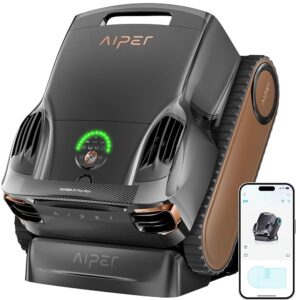 Aiper Scuba X1 Pro Max All-in-One Pool Cleaning Robot, Pool Mapping, Adaptive Path, 8500 GPH Power, TVC Engine, Superior Filtration, Smart Surface Parking, Pool Vacuum for All...