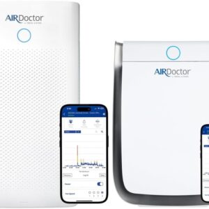 AIRDOCTOR 5500i SMART Air Purifier for Large Rooms & Open Concept and AIRDOCTOR 3500i SMART Air Purifier for Living Rooms & Bedrooms Bundle. 3 Stage Filtration with Pre-Filter,...