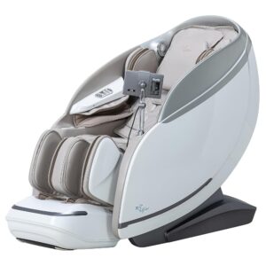 Alfine 2025 A688 Heaven Duet Massage Chair-4D & 3D Dual-Mechanism Zero Gravity Recliner with Yoga Stretch and Electric Automatic Footrest Extension-Full Body Relaxation (Beige)