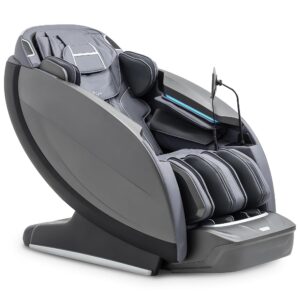 Alfine Theta A696 Massage Chair, 2025 Unique 4D+SyncWave Mechanism,Full Body Zero Gravity Recliner with SL Track, Yoga Stretching, and Electric Calfrest Extension (Black)