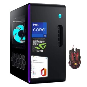 Alienware Aurora R16 Gaming Desktop PC, Intel 24-core i9-13900F (up to 5.6GHz), GeForce RTX 4070, 64GB DDR5 RAM, 4TB SSD, 2TB HDD, Wifi 6E, 12 USB Ports, Win 11 Pro & Microsoft...