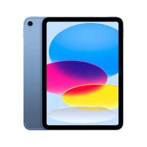 Apple iPad (10th Generation): with A14 Bionic chip, 10.9-inch Liquid Retina Display, 256GB, Wi-Fi 6 + 5G Cellular, 12MP front/12MP Back Camera, Touch ID, All-Day Battery Life –...