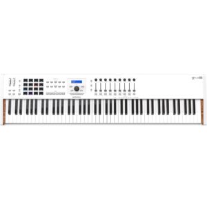 Arturia KeyLab 88 MkII 88 Key Weighted USB MIDI Keyboard Controller — Aftertouch, Velocity Sensitive, Hammer-Action, Piano Feel, With 16 Drum Pads, 9 Faders, 9 Knobs and Analog...