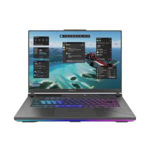 ASUS ROG Strix G16 Laptop | 16 Inch Full HD 165Hz/7ms 16:10 IPS Display | Intel Core i9-13980HX | 16 GB RAM | 1 TB SSD | NVIDIA RTX 4070 | Windows 11 | QWERTZ Keyboard with...