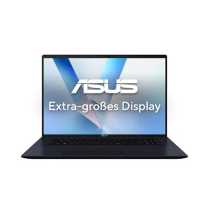 ASUS Vivobook 18 M1807HA Laptop | 18 Inch WUXGA 16:10 IPS Display | AMD Ryzen 7 260 | 16GB RAM | 1TB SSD | AMD Radeon 780M | Win11 Home | QWERTZ | Quiet Blue