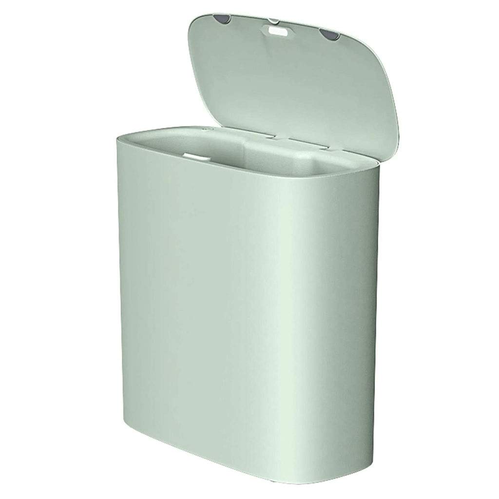 Automatic Trash Can Household Narrow Trash Can with Lid Plastic Toilet Smart Trash Can Bedroom Electric Trash Can (Color : A, Size : 1 Set Meal) (A 1 Set Meal)