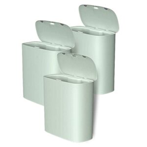 Automatic Trash Can Household Narrow Trash Can with Lid Plastic Toilet Smart Trash Can Bedroom Electric Trash Can (Color : B, Size : 2 Set Meal) (A 3 Set Meal)