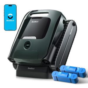 Beatbot AquaSense 2 Pro Pool Vacuum Robot with Clarifying Agent Kit-Unmatched 5-in-1 Cleaning, Skims Water Surface with Remote Navigation, Surface Parking, Clarifies Water, for...