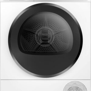 Bosch WQH245B40 Series 6, Smart Heat Pump Dryer 9 kg, Self-Cleaning Condenser, Optimal Drying Level with Auto Dry, Half Load, Fabric Gentle Drying, Drum Interior Lighting, White