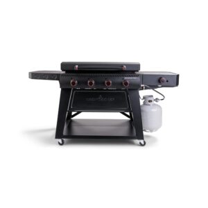 Camp Chef Gridiron Pro- 36" Outdoor Griddle Grill with Side Burner, Flamethrower Ignition & Hinged Lid- Premium 36" Flat Top Grill for Outdoor Cooking