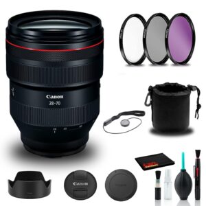 Canon RF 28-70mm f/2L USM Lens (2965C002) + Lens Pouch + UV Filter + Cap Keeper + Cleaning Kit + More (Renewed)