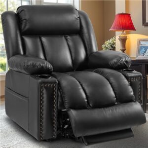 Comfortable Power Lift Recliner Chair for Elderly with Heat and Vibration Heavy Duty Electric Adjustable Sofa with USB Port and Side Pockets for Seniors with Mobility Issues