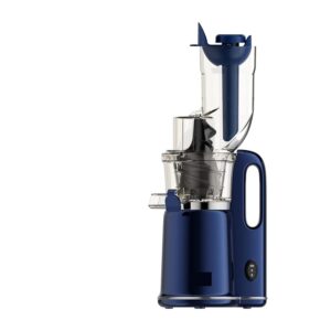 CRBUDY Cold Press Juicer Large Inlet Slow Juicer Kitchen Household Fruit Vegetable Blender FFX Filter Easy Clean PRO (Color : Blue, Size : UK) (Blue UK)