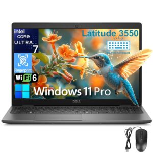 Dell Latitude 3550 Business Laptop Computer 15.6" FHD, Intel 12-Core Ultra 7 155U (Beat i7-1355U), 64GB DDR5 RAM, 2TB PCIe SSD, WiFi 6, BT 5.3, Backlit Keyboard, Fingerprint...