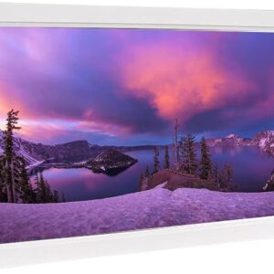 Digital Photo Frames Black/White 21.5 Inch Digital Wall ABS Plastic Hanging Advertising Machine Shopping Mall Promotional Video Player Resolution 1920X1080 (White)