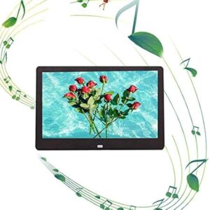Digital Picture Frames 10 Inch Digital Photo Frame 1024 * 600 High Resolution Full IPS Display - Picture/Music/Video Player/Calendar，Black-10.1
