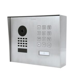 DoorBird IP Video Door Station D1101KH Modern, Surface-Mount, Stainless Steel V2A, Brushed, Surface-mounting