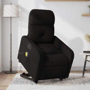 Electric Stand Up Massage Recliner Chair Black,Electric Massaging Chairs-3206952