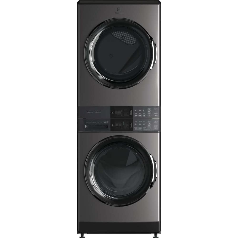 Electrolux 4.5 cu. ft. Stacked Washer and 8.0 cu. ft. Electric Dryer Laundry Tower in Titanium, SmartBoost Premixing, Energy Star ELTE7600AT