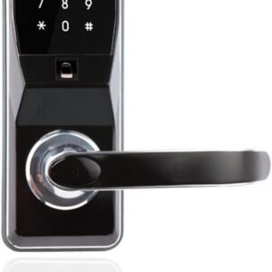Elektronisches Fingerabdruck-Türschloss, digitales intelligentes Türschloss, Entriegelung per Fingerabdruck, Code, Karte und mechanischem Schlüssel mit 2 Karten