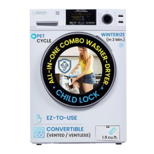 Equator All-In-One VENTED/VENTLESS Washer-Dryer 1.9cf/18lb 1400RPM 110V