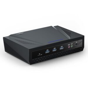 FANPEEC Mini PC Windows 11 Pro Core i7-1280P, 16GB DDR5 RAM 1TB NVME SSD, WiFi5 BT4.2, HD+DP+Type-c, Triple Display, RJ45 LAN, 7x USB, Wake On LAN, TPM 2.0, Desktop Mini PC for...