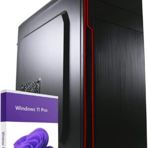 Greed® Ultra V2 PC with AMD Ryzen 7 5700G - Fast Calculator + Computer for Office & Home Office with 4.6 GHZ, 32 GB RAM/Memory - 1TB SSD + 1TB HDD - DVD+RW - USB 3.1 - Wi-Fi,...