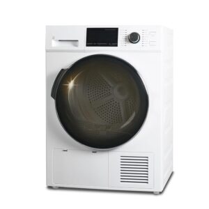 Heat Pump Ventless Dryer 4.4 Cu.Ft, Electric Front Load Clothes Dryer, 24" Compact Stackable Portable, Secadora De Ropa Electrica For Apartment RV With 4-wire Plug