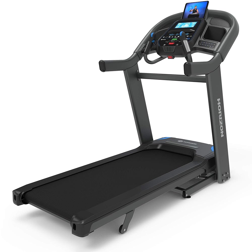 Horizon Fitness 7.4 at Studio Series Smart Treadmill with Bluetooth and Incline, Heavy Duty Folding Treadmill 350 lbs Weight Capacity, Pro Running Machine for Home Exercise and...