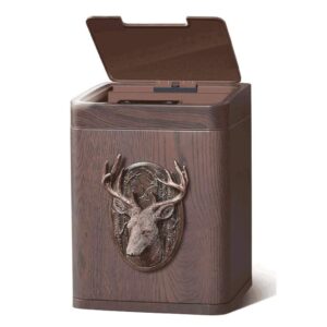 Household Trash Can with Lid Retro Smart Induction Trash Can Creative Automatic Trash Can for Living Room Bedroom Office Trash can for Bedroom (Color : Style Two, Size : 10l)...