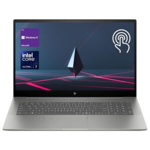 HP Envy Business AI Laptop, 17.3" FHD Touchscreen, Intel Core Ultra 7 155H, 64GB DDR5 RAM, 4TB SSD, Numeric Keypad, HDMI, Webcam, Backlit Keyboard, Wi-Fi 7, Windows 11 Pro, Silver