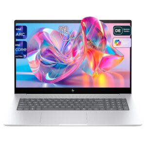 HP Envy Business Laptop, Intel Core Ultra 7-155H, 64 GB DDR5 RAM, 4 TB PCIe SSD, 17.3 inch FHD IPS Touchscreen, Intel Arc Graphics, QWERTZ Keyboard, Windows 11 Home, Silver