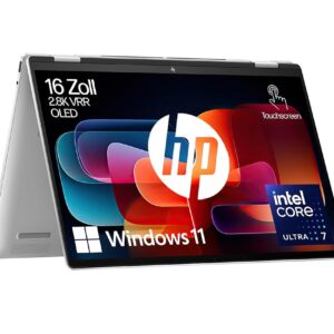 HP Envy x360 2-in-1 Convertible Laptop PC | Intel Core Ultra 7 155U | AI Optimised | 16 Inch OLED Touchscreen | 16 GB RAM | 1TB SSD | Integrated Intel Graphics Card | Windows 11...
