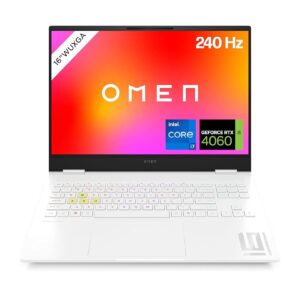 HP Omen Gaming Laptop | 16 Inch WQXGA-240 Hz | Intel Core i7-14700HX | 32GB DDR5 RAM | 1TB SSD | NVIDIA GeForce RTX 4060 (8GB) | QWERTZ | Windows 11 Home | White