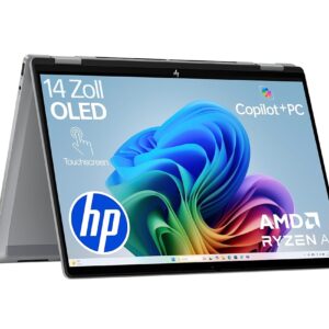 HP OmniBook X Flip 2-in-1 Next Gen AI Laptop, AMD Ryzen AI 7 350 (8C), Dedicated NPU for AI, 50 NPU Tops, Copilot+ PC, 14 Inch WUXGA 1920 x 1200 Touchscreen, 16 GB, 512 GB SSD,...
