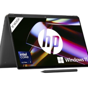 HP Spectre x360 2-in-1 Convertible Laptop | Intel Core Ultra 7 155H with Integrated AI | 16 Inch WQXGA IPS Touchscreen | 16GB RAM | 1TB SSD | Intel Arc Graphics | Win11 | QWERTZ...