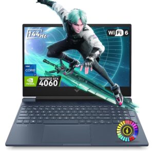 HP Victus 15 Gaming Laptop,Intel Core i7-13620H(10C/16T), NVIDIA GeForce RTX 4060,15.6“FHD Display Laptop Computer,32GB RAM 2TB NVMe SSD with Webcam,Backlit KB,Type_C,Wi-Fi...