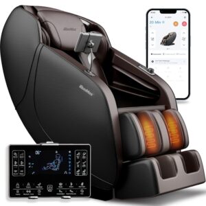 iBooMas Massage Chair Full Body, Zero Gravity SL-Track Shiatsu Massage Recliner with Shoulder Back and Leg Heat, APP Control, Foot Roller, Bluetooth, Airbags, Body...