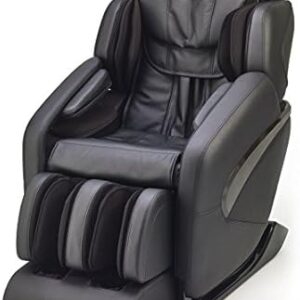 Inner Balance Jin - L Track Heated Deluxe Zero Gravity Massage Chair | Full Body Massage | Lumbar, Forearm & Calf Heat Therapy | Shiatsu Calf Massage (Black)