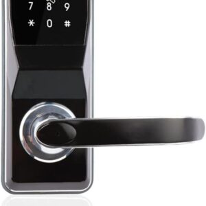 Intelligentes elektronisches Türschloss, digital, sichere Tastatur, intelligentes Türschloss, Entriegelung per Code, Karte und mechanischem Schlüssel mit 2 Karten (Größe: rechte...