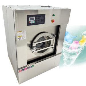 INTSUPERMAI Industrial Washer Extractor Automatic Washing Dehydrator Machine 33lb/15kg Washing and Drying Machine 304 Stainless Steel Drum, 6KW Fast Heat & Auto Spin for...