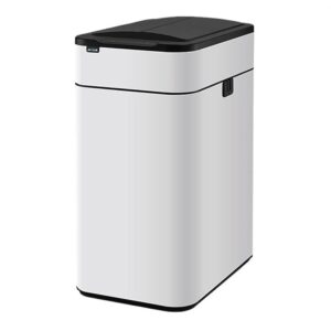Kitchen Trash Can Stainless Steel Automatic Trash Can with Lid, Wings-Open Kitchen Trash Can, 9/15/30/50/60L Modern Smart Trash Can for Home and Commercial Use Waste Bin/Garbage...